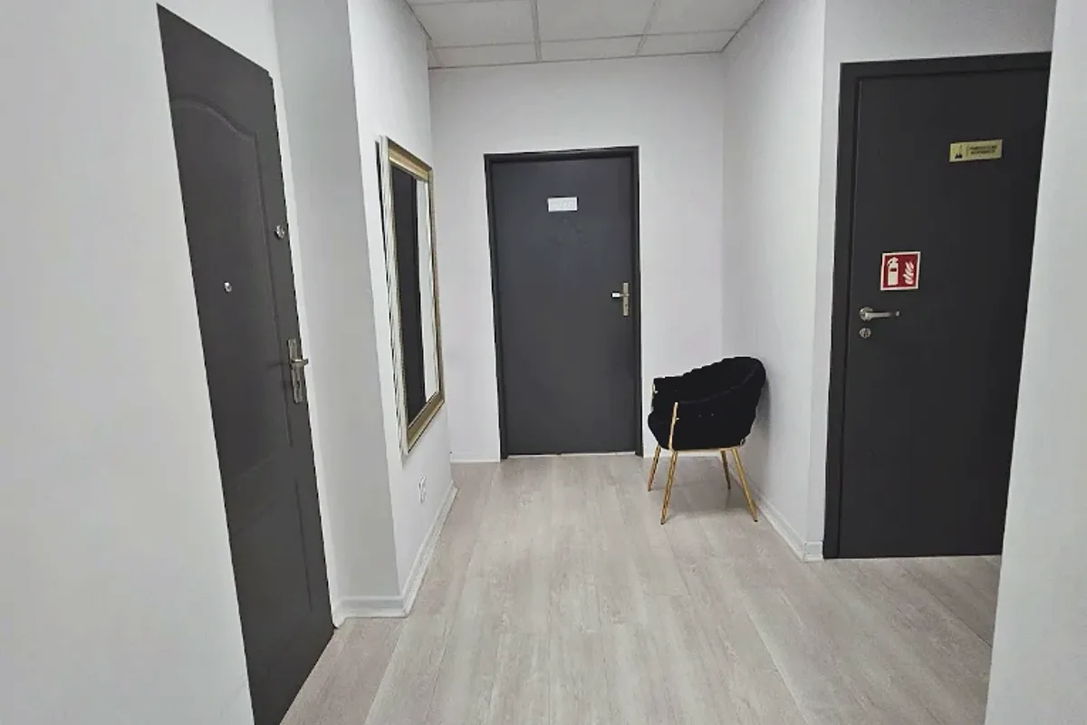 Korytarz w punkcie szczepień Dr Teraz na Pradze-Południe